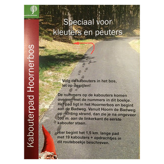 Kabouterpad route Hoornsebos SBB | Wandelroute