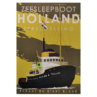 Ansichtkaart |  Zeesleepboot Holland