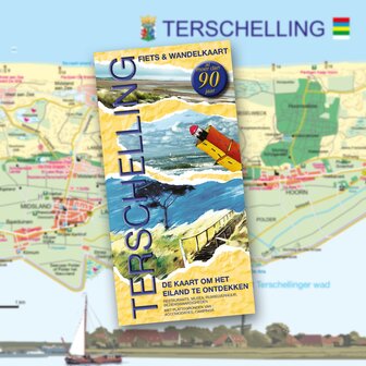 De kaart van Terschelling | Fiets- en wandelkaart (Lurvink)