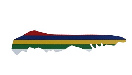 Magneet | Eiland in kleuren v/d vlag