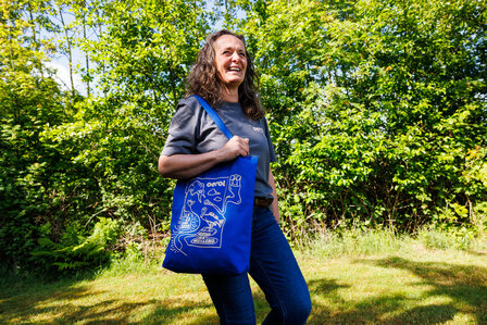 Tote-bag Koningsblauw | Oerol 2025