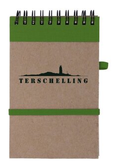 Notitieblok A6 Lime | Terschelling 
