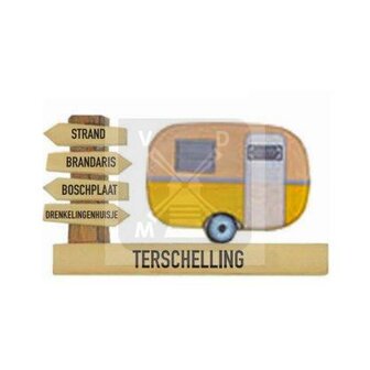 Magneet | Hout Caravan Terschelling