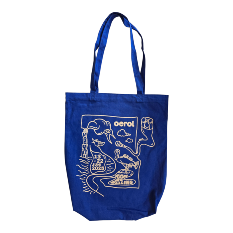 Tote-bag Koningsblauw | Oerol 2025