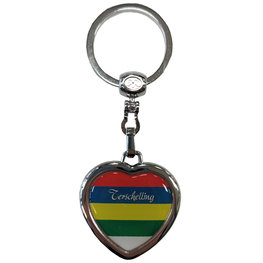 Sleutelhanger | Hart met vlag Terschelling Sleutelhanger | Hart met vlag Terschelling