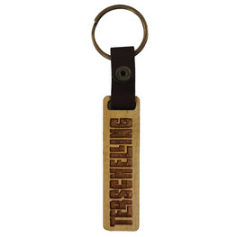 Sleutelhanger | Hout en Leer Terschelling Sleutelhanger | Hout en Leer Terschelling