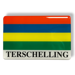 Magneet | Vlag Terschelling met tekst Magneet | Vlag Terschelling met tekst