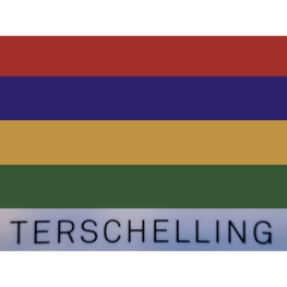 Sticker | Vlag met TERSCHELLING Sticker | Vlag met TERSCHELLING