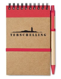 Notitieblok A6 Rood | Terschelling