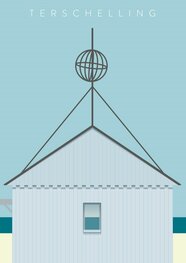 Poster Drenkelingenhuisje Zoom | Terschelling